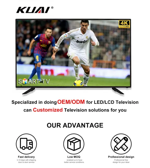 on Line Spring Festival OEM UHD Screen 4K LED Television Smart TV