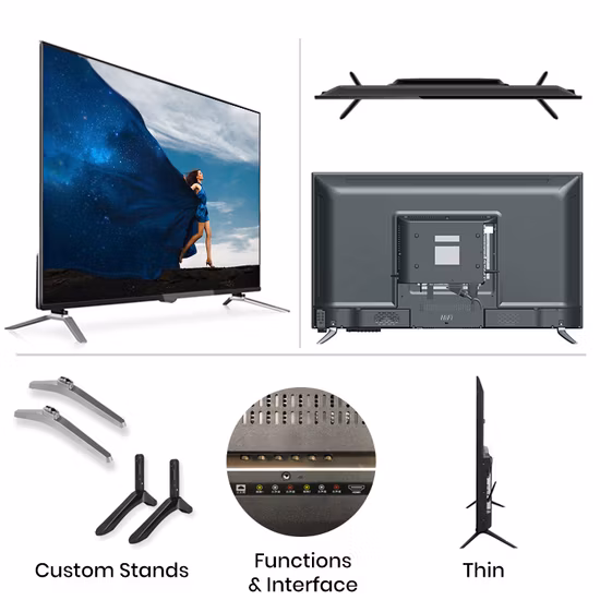 HD LED LCD Smart TV 32 Inch Solar Outdoor Portbale Televizor Android DVD TV DC