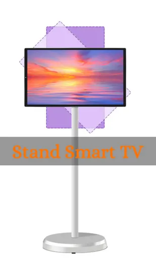 24/27/32 Inch WiFi Android 12.0 Tablet PC 8GB+64GB HD Rotatable Touch Screen Portable Smart TV Ideal Home Entertainment 