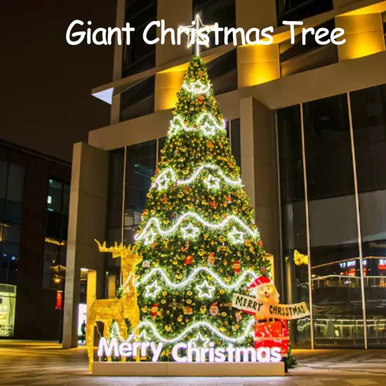 Artificial Spiral Outdoor Commercial Lighted Large Giant Christmas Tree for City Center Display
