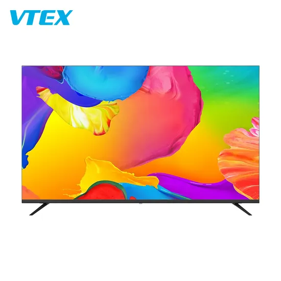 WiFi Online Smart Color Television with Sticker Waterproof UHD LED Frameless Wide Size Smart TV for Home 