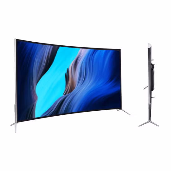 Curved Screen 75 Inch Smart Android LED TV Ultra HD 4K Smart Television
