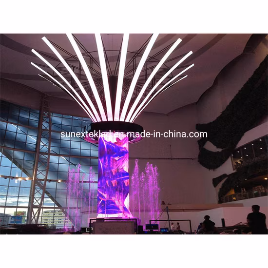 Factory Supply Soft Curve Curved Flexible Circle Round Wall Mounted Commercial Special Design Shape Light Weight P2 P2.5 P3 P4 P5 Video Wall LED Display Module