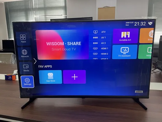 OEM 43 55 65 75 Inch Full Screen Smart TV 2K 4K HD WiFi LED TV Smart TV 