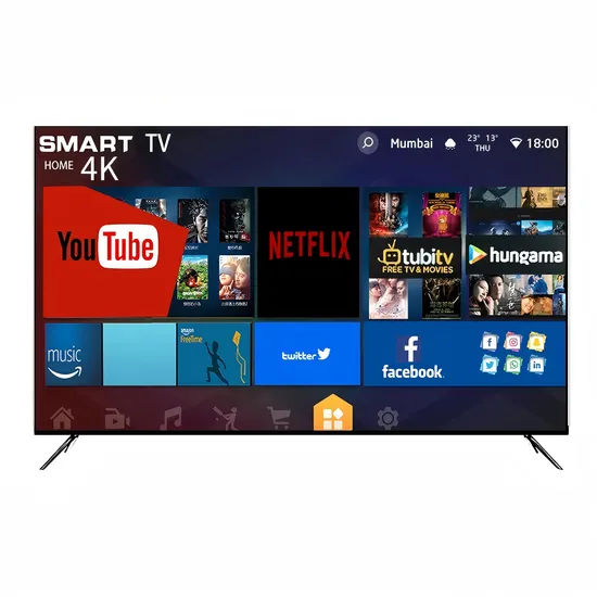 Smart LED TV with Android WiFi 4K 24 32 40 43 50 55 65 75inch Smart TV